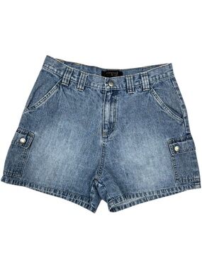 Vintage Riveted by Lee Denim Utility Shorts Size 10 90s Vintage Lee Shorts Cargo